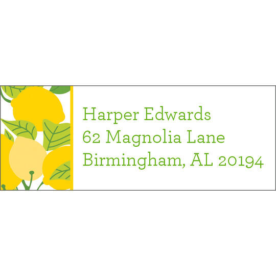 Lemon Return Address Labels